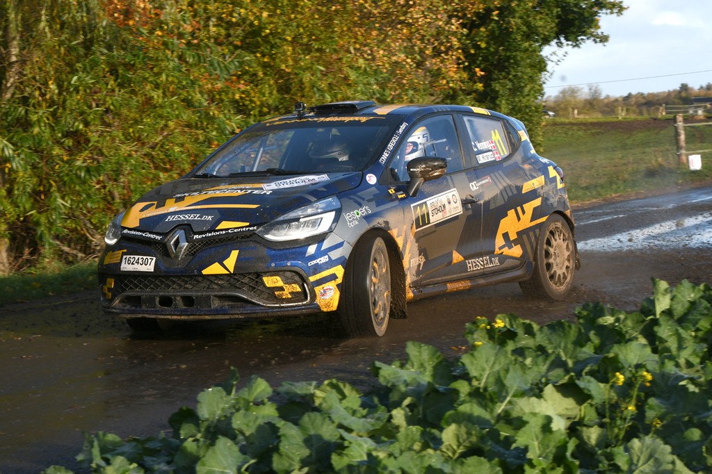 Undervejs i Rally Stoholm kørte Casper Venning og Mikkel Krarup-Hansen sig støt frem mod podiepladserne
(Foto: specialpressen@gmail.com)